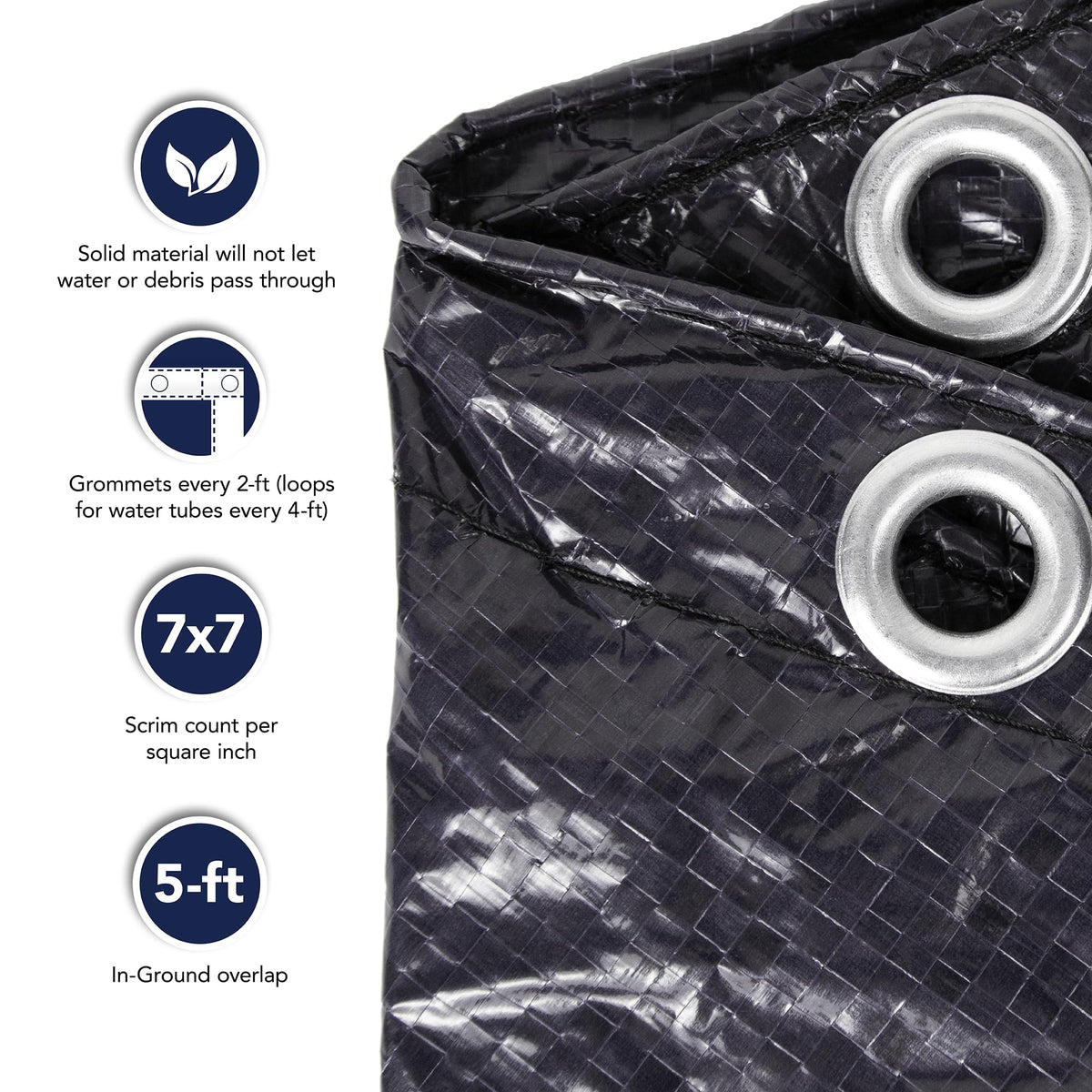 Blue Wave Bronze 7x7 scrim tear resistance for harsh winter conditions