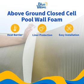 Blue Wave Gorilla Guard wall foam unrolled on clean walls for padding.
