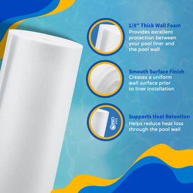 Blue Wave installation pad on a clean pool wall simplifies prep.