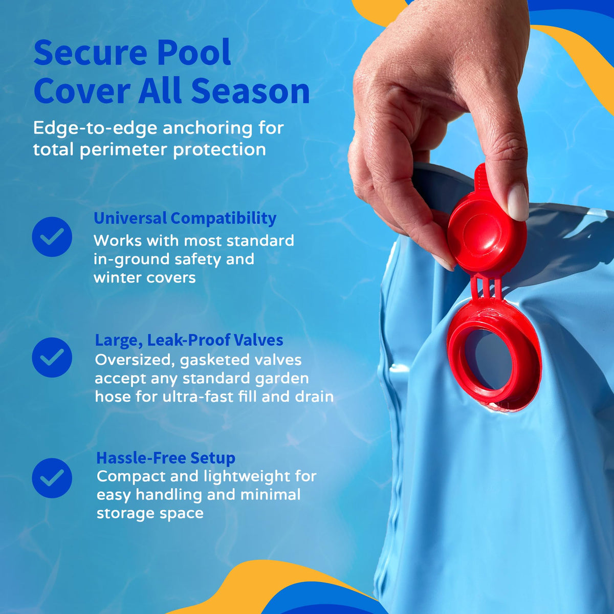 Blue Wave 90-day warranty supports dependable off-season protection.
