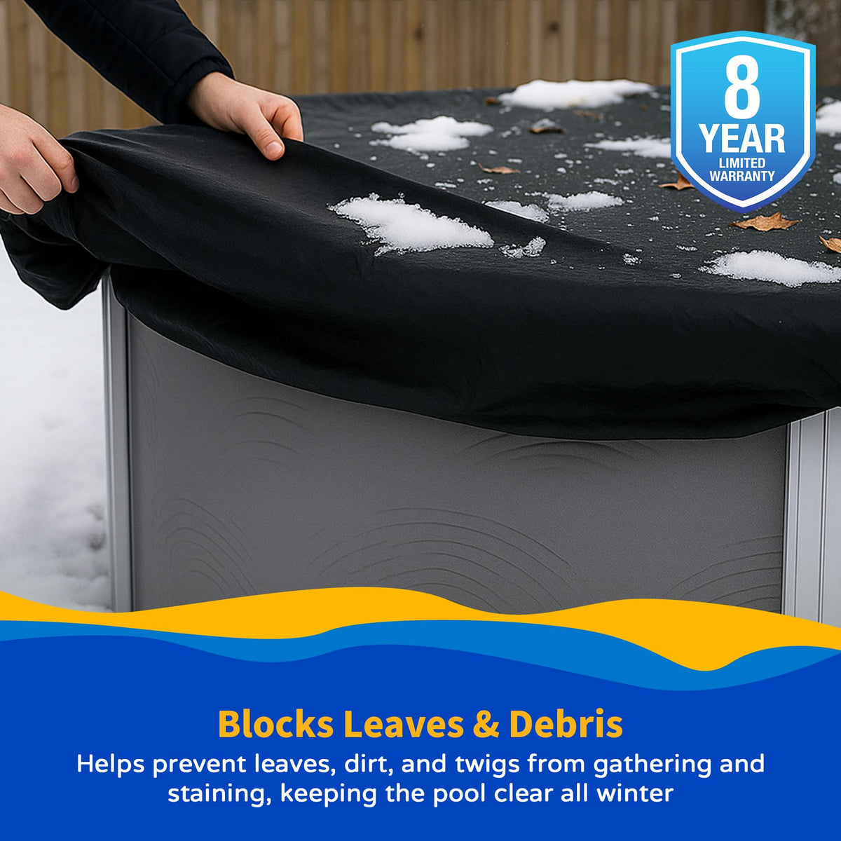Blue Wave 7x7 scrim design emphasizes strength and winter protection.