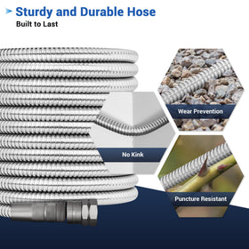BlueBala 75ft hose easy coil storage keeps garages organized.