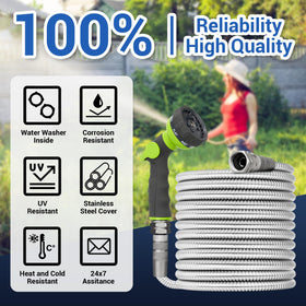 BlueBala 75ft hose temperature resistant design performs in sun and cold.