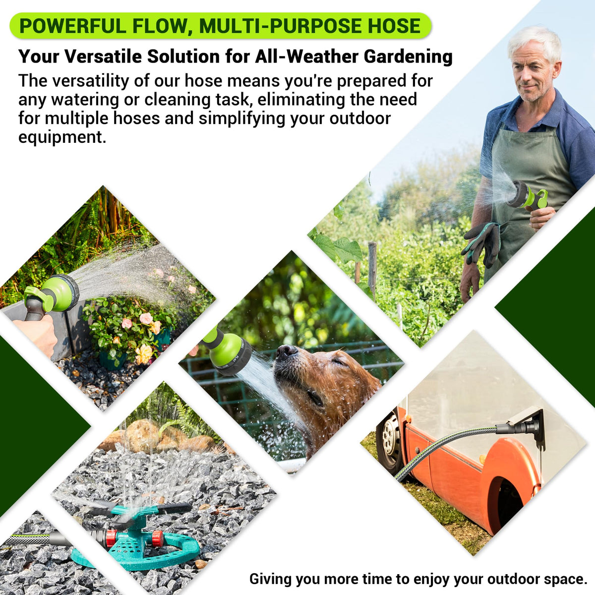 BlueBala leak-resistant design supports high pressure for durable everyday watering tasks.