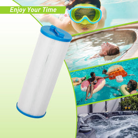 BLUEFLO two-pack spa filters for quick replacements and water clarity