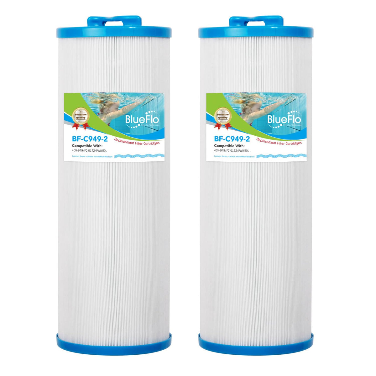 BLUEFLO spa filter designed for Unicel 4CH-949 for clearer spa water