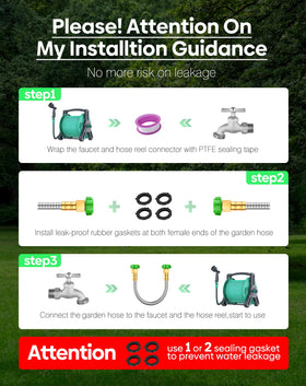 BlueGarden hose assembly shown with seals included