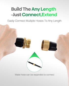 BlueGarden hose suitable for garden, car wash, and outdoor cleaning tasks.
