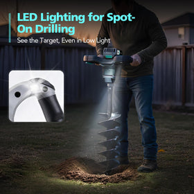 Bluemars cordless digger lets you move freely across the site.