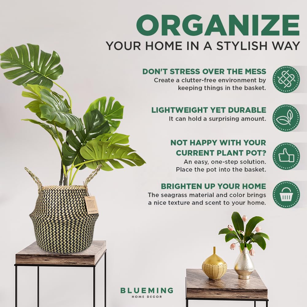 Blueming Home 10-inch pot opening accommodates standard planters with a snug fit