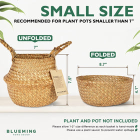 Blueming Seagrass Basket for interior decor adding natural texture