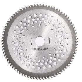 BlueNatHxRPR 8-inch 80T carbide blade for brush cutters delivers durable cutting.