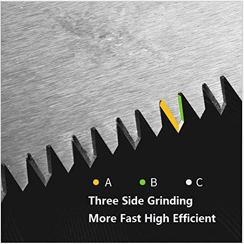 BlueNatHxRPR curved-blade design optimized for smooth sawing outdoors