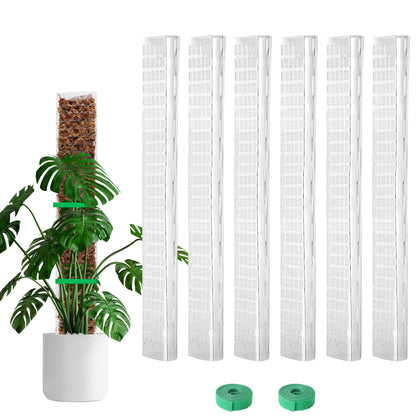 Bluepro 24-inch moss pole with flat surface supports aerial roots for better attachment