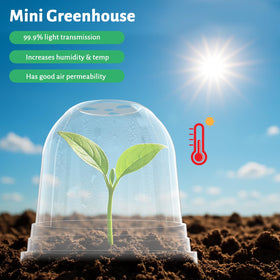 Bluepro crystal-clear dome offers easy seedling monitoring without distortion.