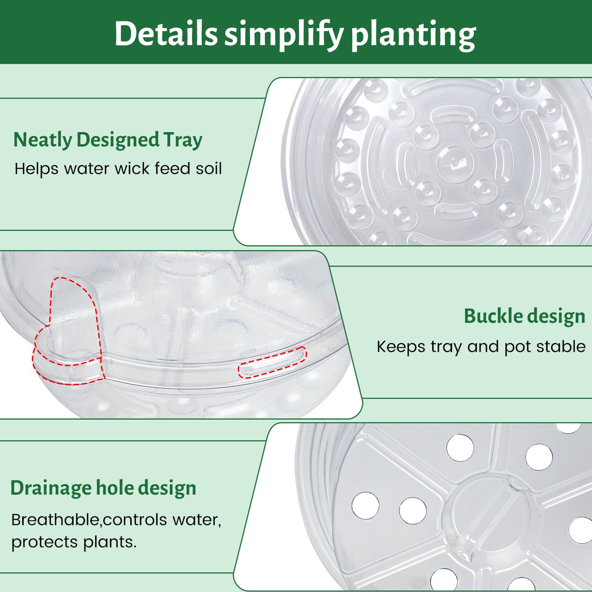 Bluepro pot with multiple drainage holes for optimal airflow