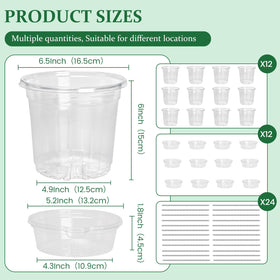 Bluepro 6.5-inch self-watering pot showing root space and moisture