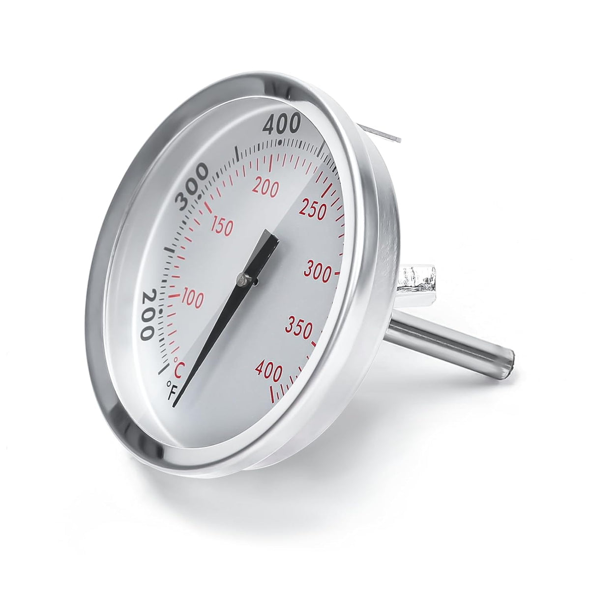 BLUES GRILL PARTS dual-scale readouts show Fahrenheit and Celsius for versatile use.