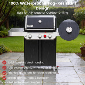 BLUES GRILL PARTS stainless steel housing resists heat and corrosion for lasting performance.