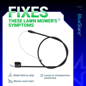 BlueStars 112-8818 brake cable supports wide mower compatibility