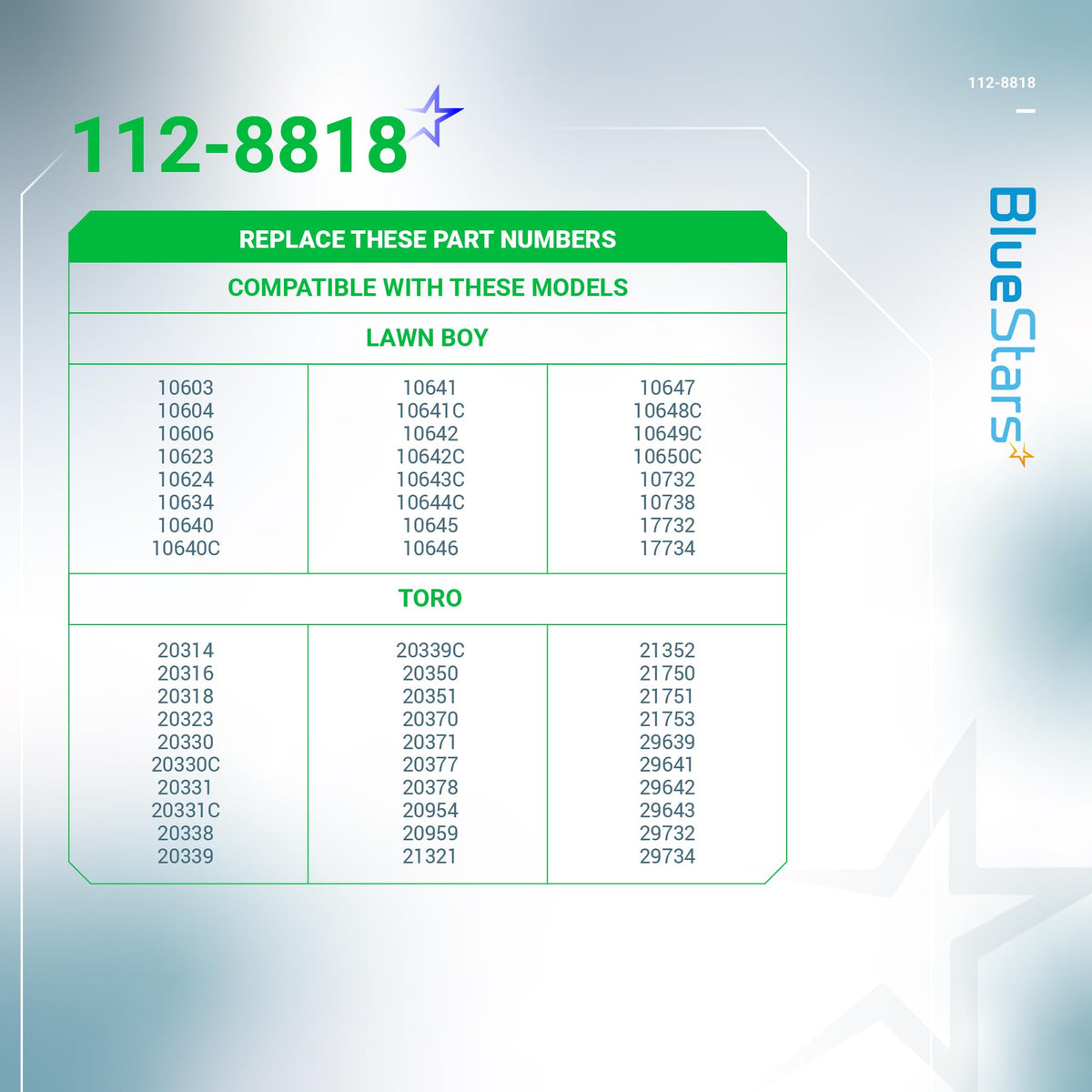 BlueStars 112-8818 brake cable compatible with Lawn-Boy 21in models