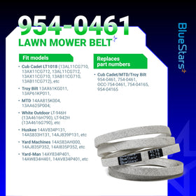 BlueStars 1/2-inch top width emphasized for precise mower fit