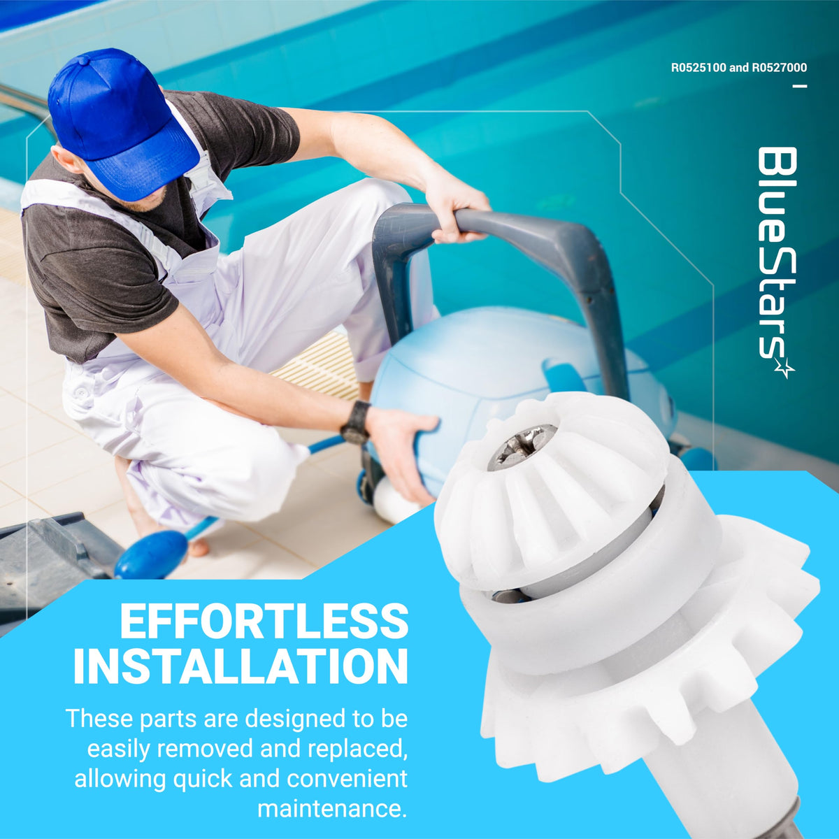 BlueStars affordable repair option for pool cleaners.
