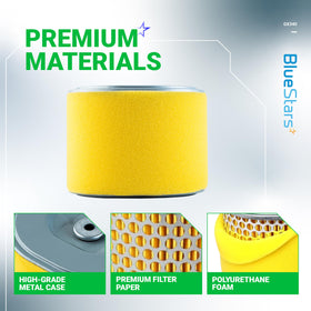 Closeup of BlueStars air filter foam demonstrating durable polyurethane construction