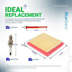 BlueStars air filter closeup highlighting durable ABS frame for long-lasting protection