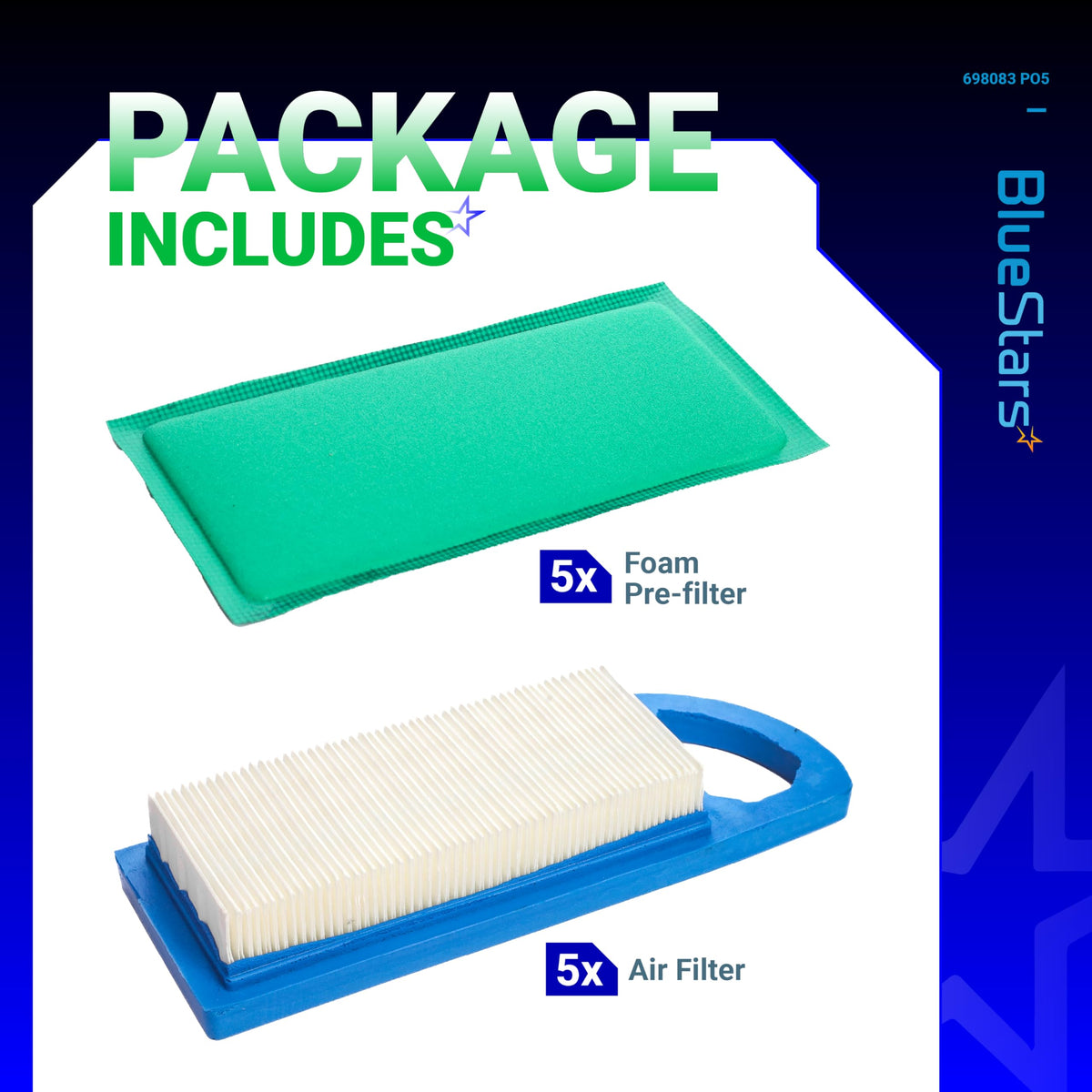 BlueStars air filter for Craftsman LT1000 maintains efficient airflow and engine protection