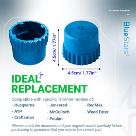 BlueStars bump knob installation steps illustration for easy replacement.