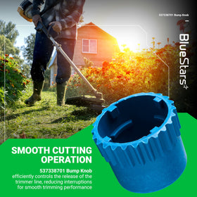 BlueStars bump knob side view, showcasing rugged construction for lasting performance.