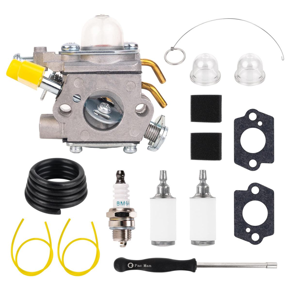 BlueStars carburetor kit contents for a complete DIY replacement and setup