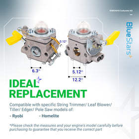 BlueStars carburetor kit fuel line kit supports reliable fuel delivery