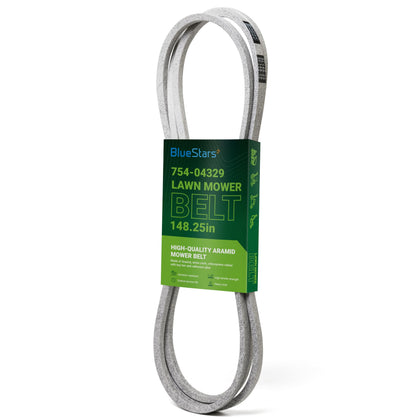 BlueStars 754-04329 deck belt shows 148-1/4 inch length for dependable mower deck drive