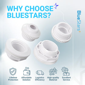 BlueStars durable PVC material resists UV and pool chemicals over time