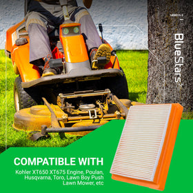 BlueStars installation-friendly design enables quick mower filter swaps.