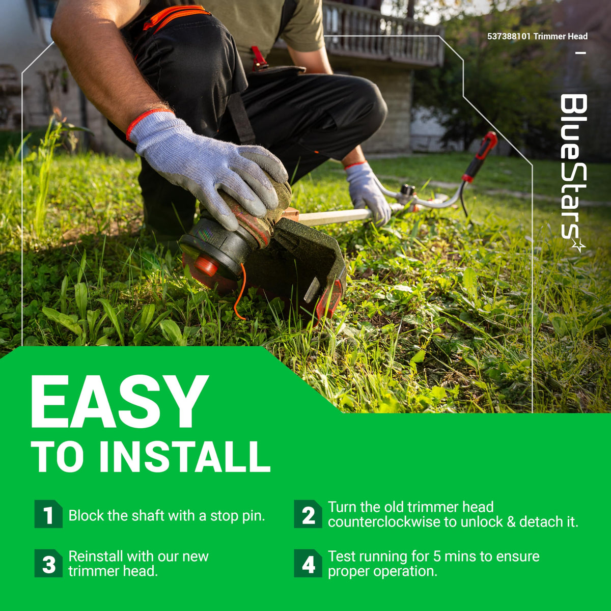 BlueStars installation-ready image suggests simple, tool-friendly replacement