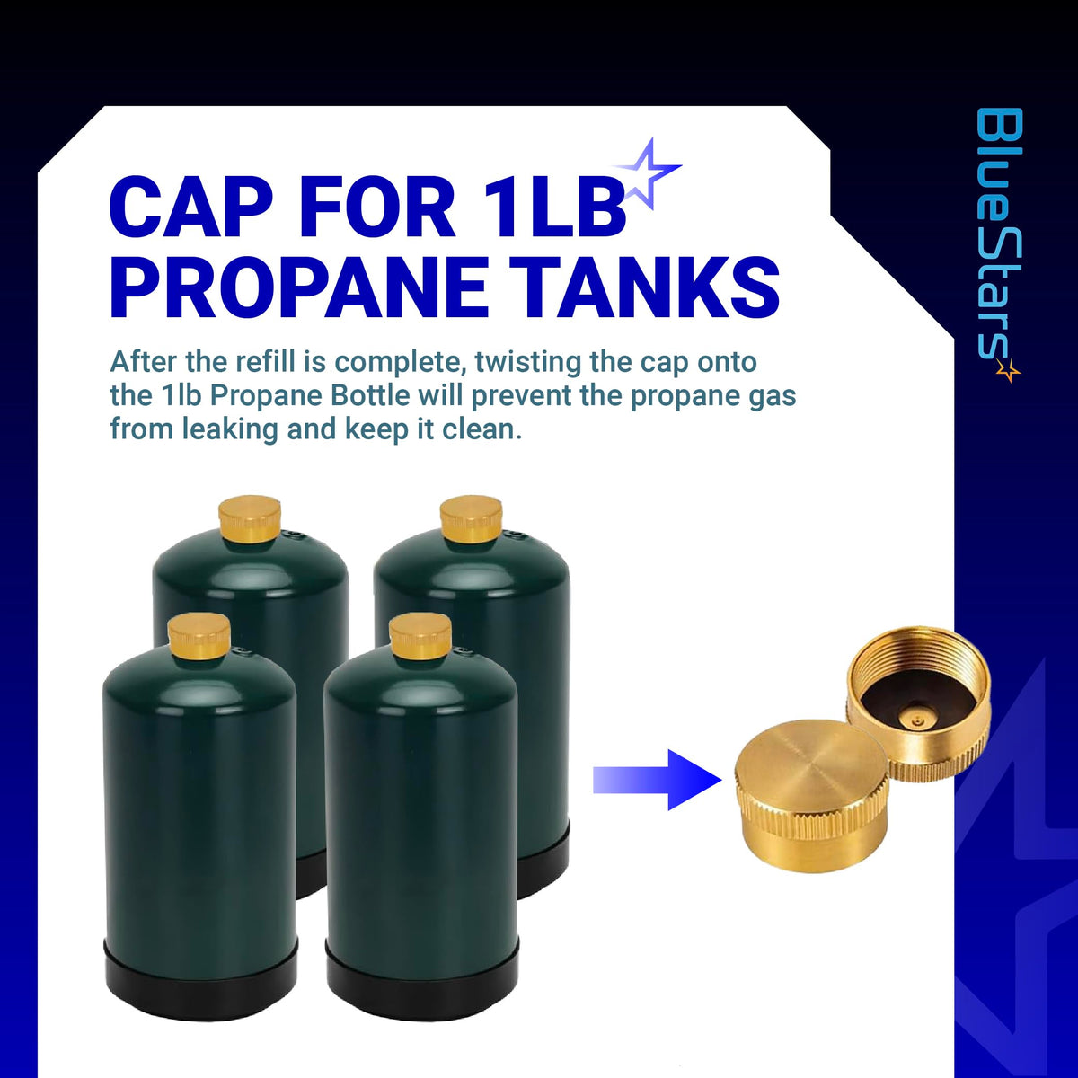 BlueStars fast refill capability reduces downtime when camping