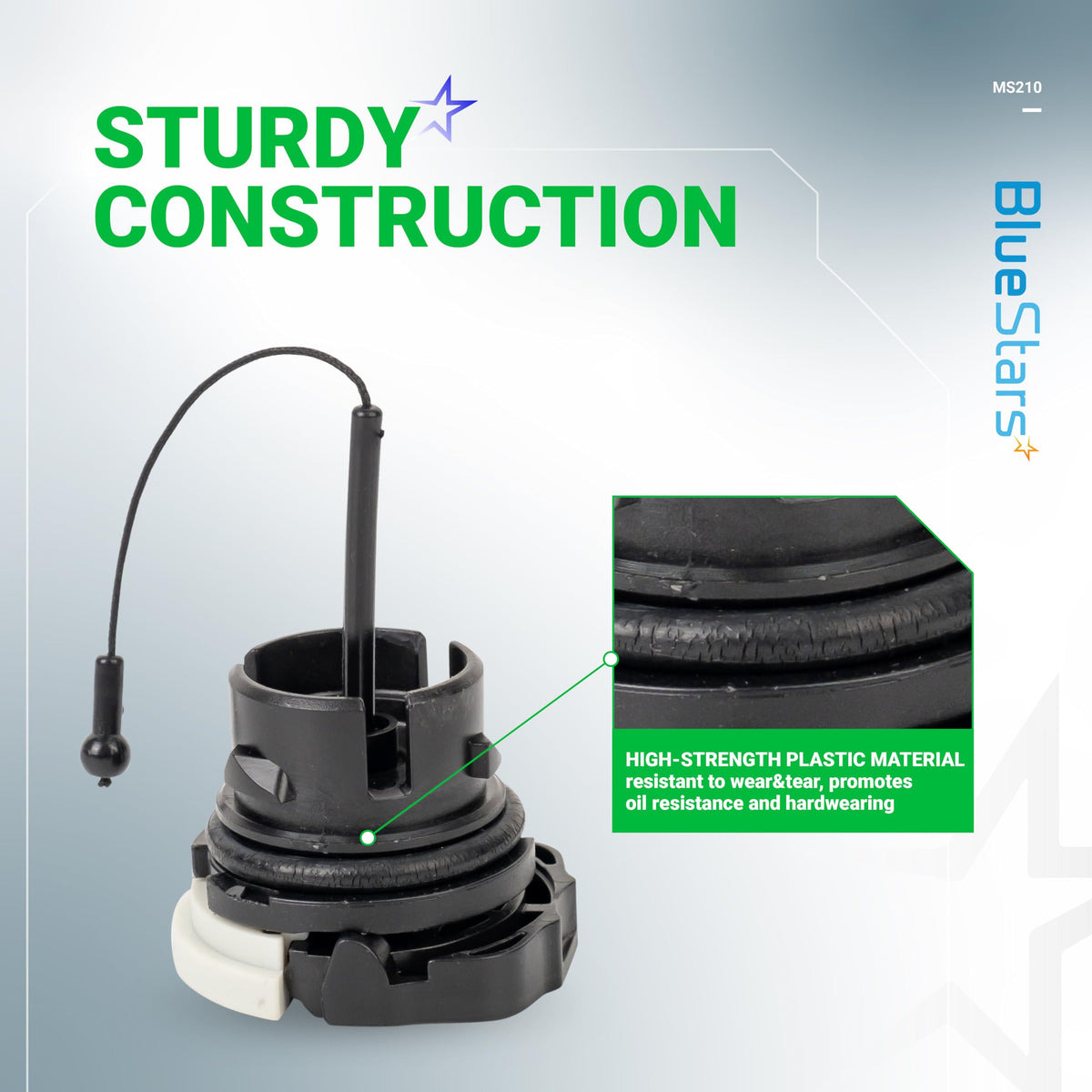 BlueStars fuel cap for Stihl MS210 delivers durable fit and easy closing