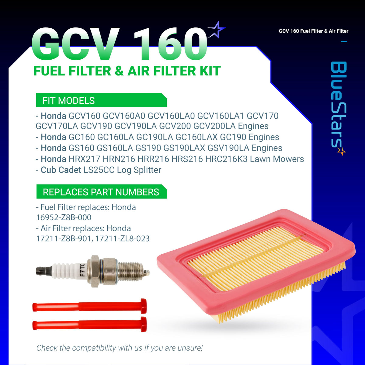 BlueStars fuel filter closeup emphasizing filter material for improved engine cleanliness