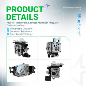 BlueStars gaskets included for tight seals and leak prevention.