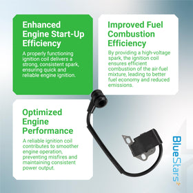BlueStars packaging image for ignition coil kit, ready for replacement