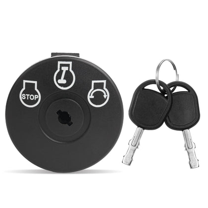 BlueStars ignition switch assembly front view showing durable construction for reliable starts