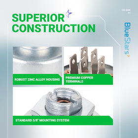 BlueStars zinc alloy shell delivers durable construction for long-lasting performance