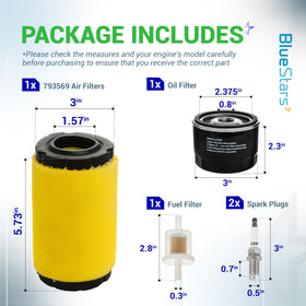 BlueStars oil filter close-up highlighting easy installation and debris protection.