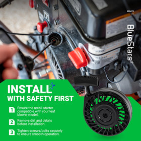 BlueStars recoil starter for Tecumseh 590787 delivers consistent starts in cold conditions.