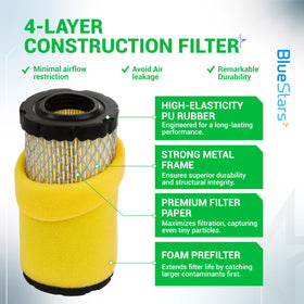 BlueStars spark plugs pack ready for reliable ignition in compatible mowers.
