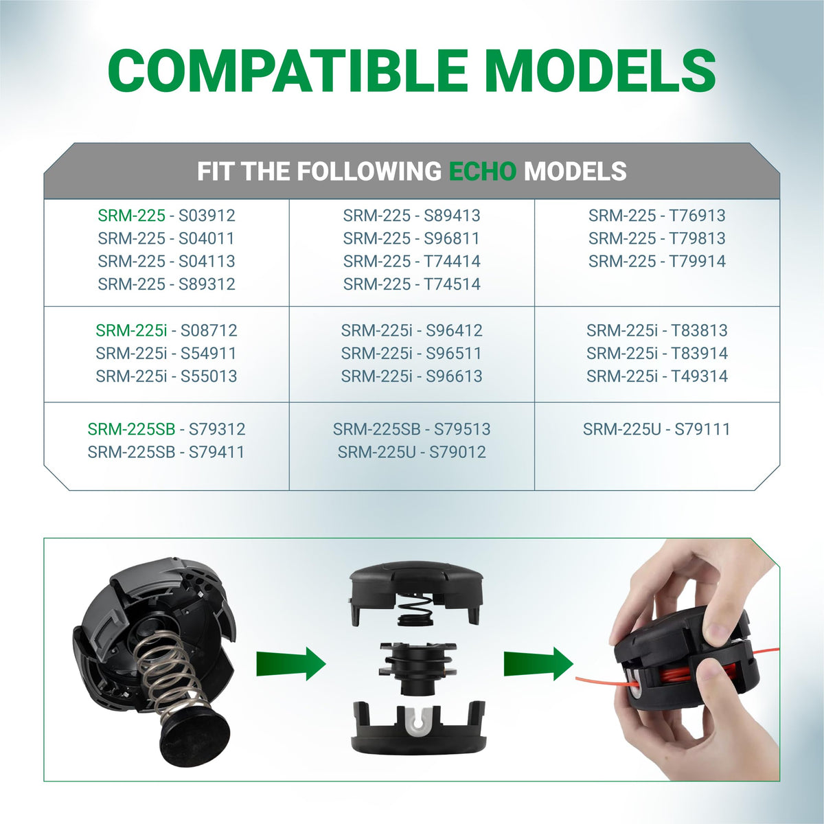 BlueStars compatibility list shows supported Echo SRM and Speed Feed models.