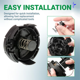 BlueStars heavy-duty ABS parts resist impact for long-lasting trimmer head protection.